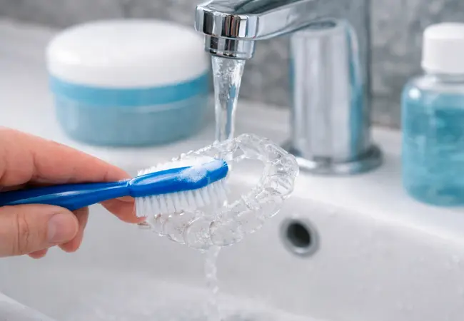 how to clean invisalign braces