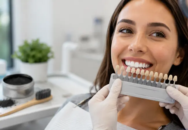 charcoal teeth whitening