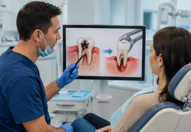 risk of tooth extraction